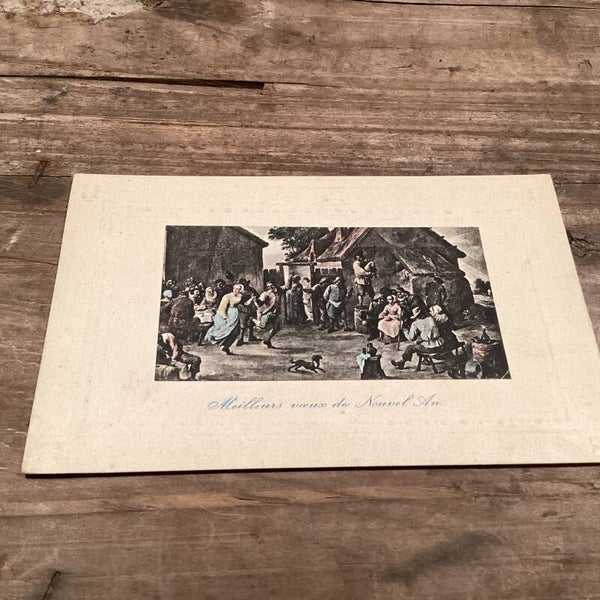 Antieke nieuwjaarskaart