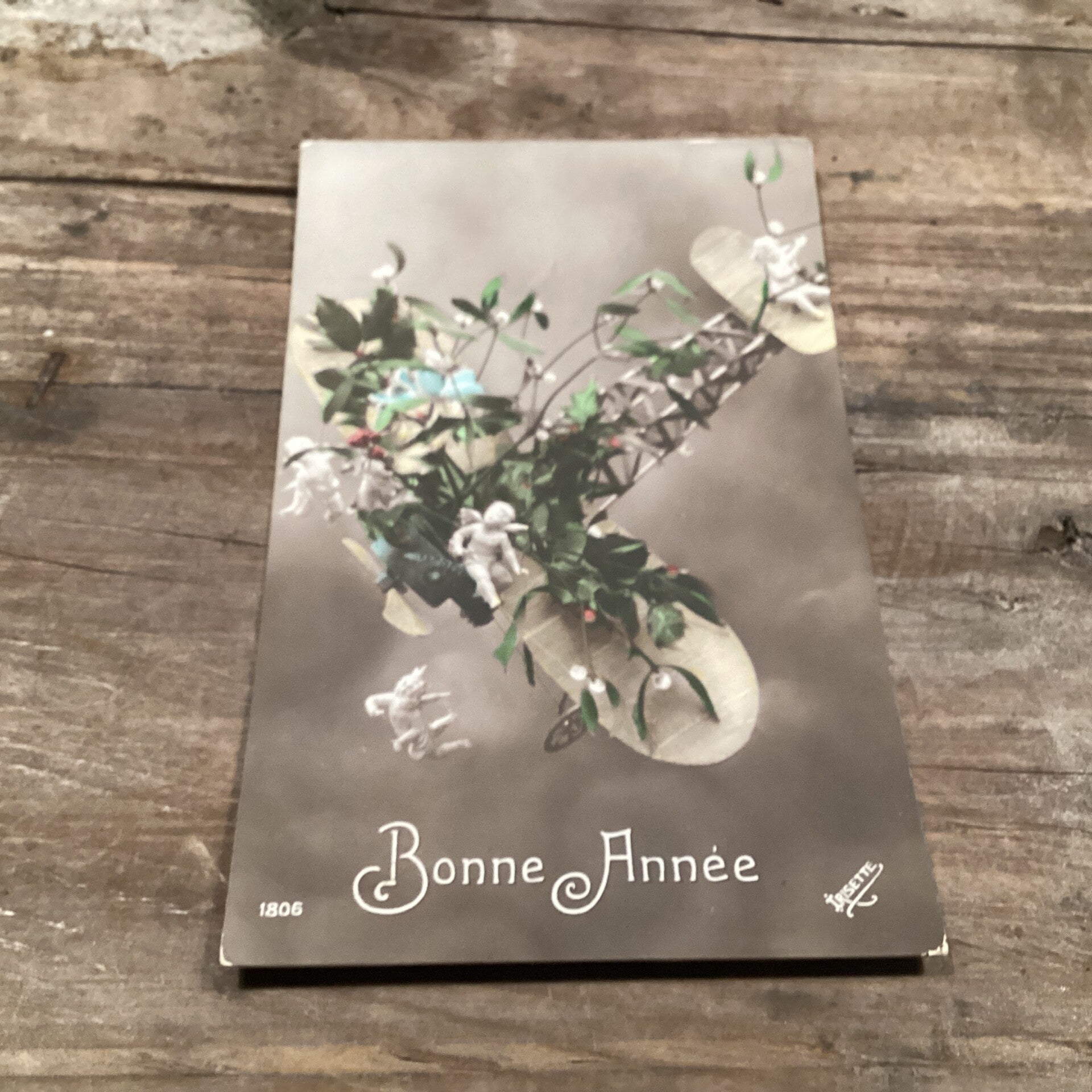 Antieke nieuwjaarskaart