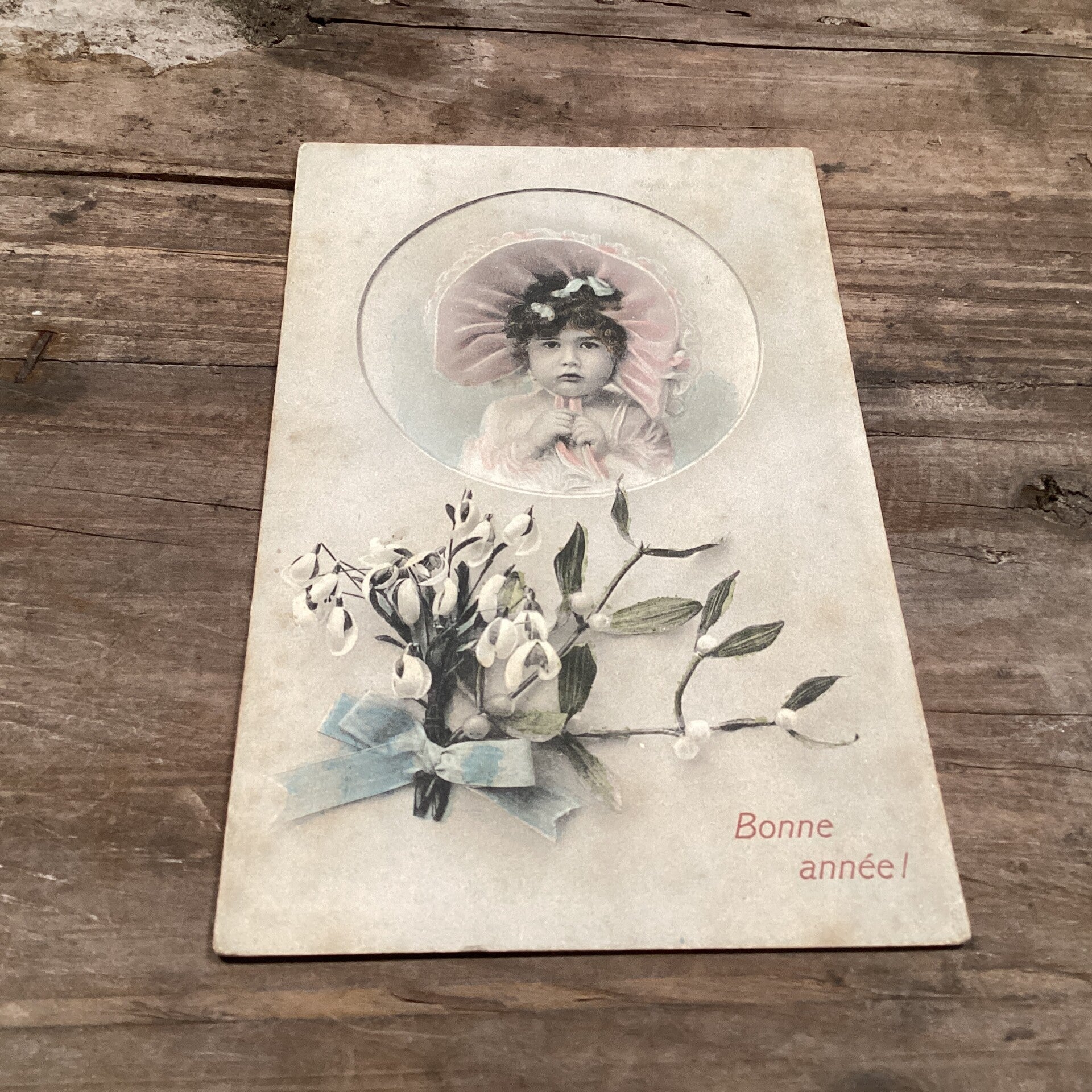 Antieke nieuwjaarskaart