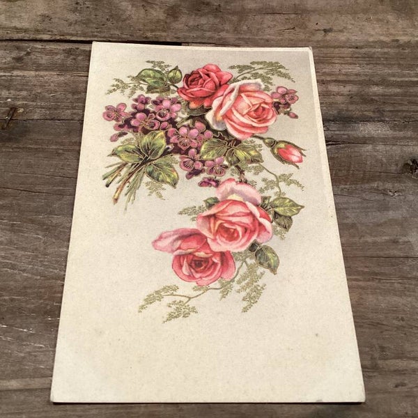 Antieke bloemenkaart