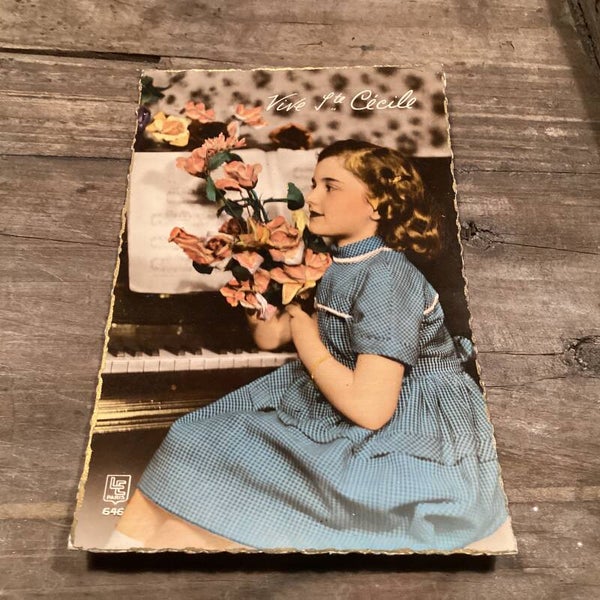 Antieke fotokaart onbeschreven Vive Ste. Cécile