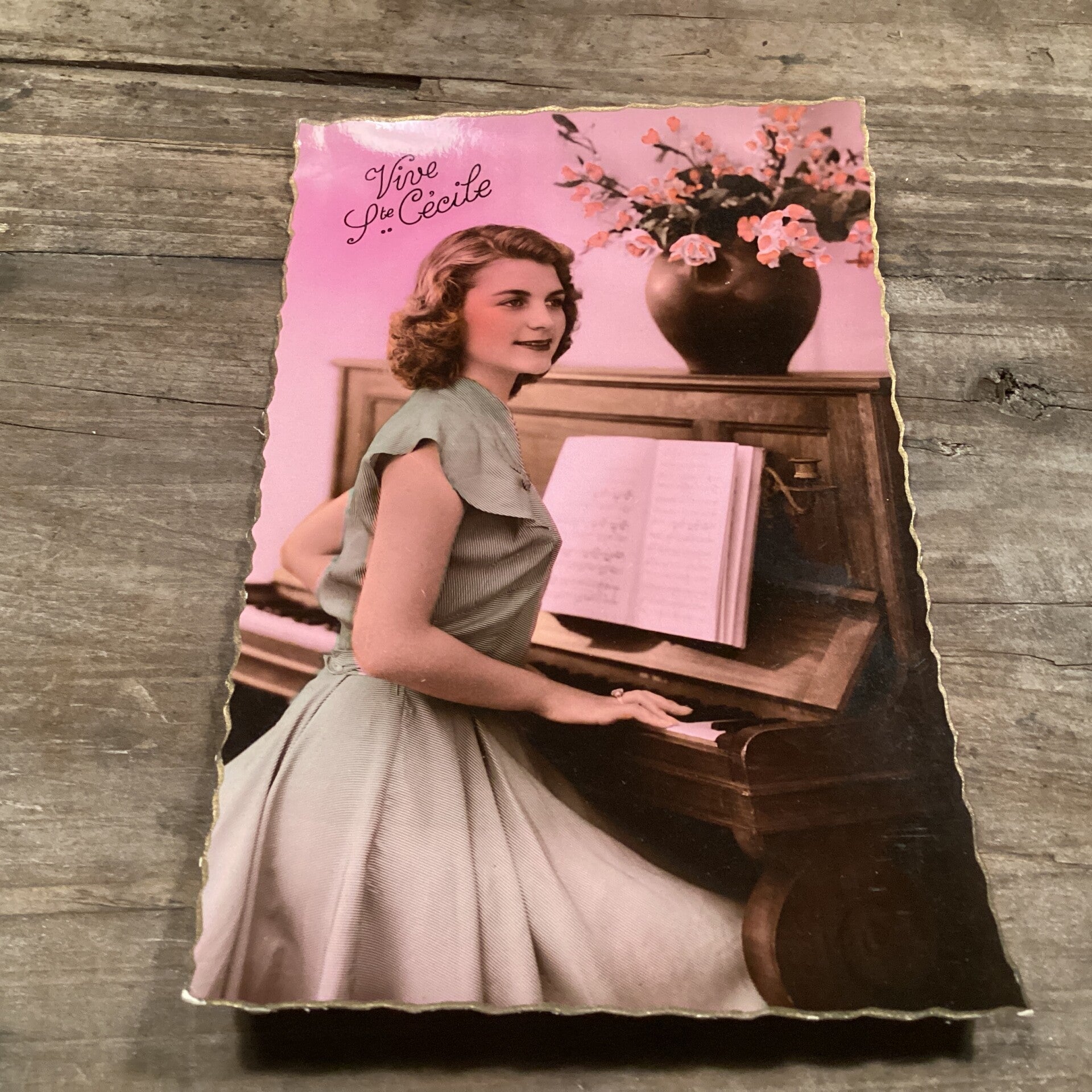 Antieke fotokaart onbeschreven Vive Ste. Cécile