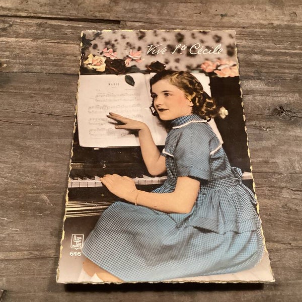 Antieke fotokaart onbeschreven Vive Ste. Cécile