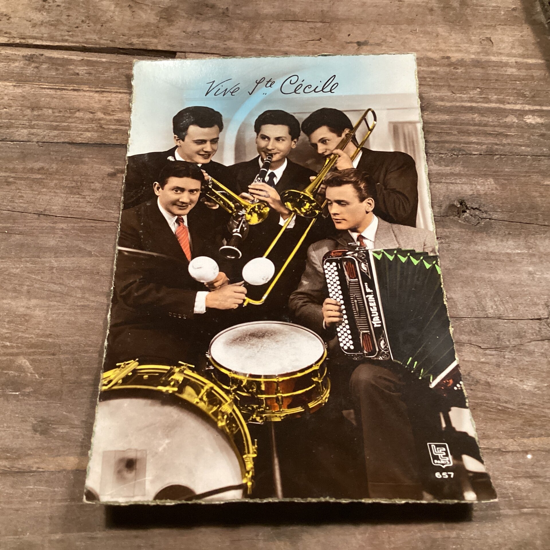 Antieke fotokaart onbeschreven Vive Ste. Cécile