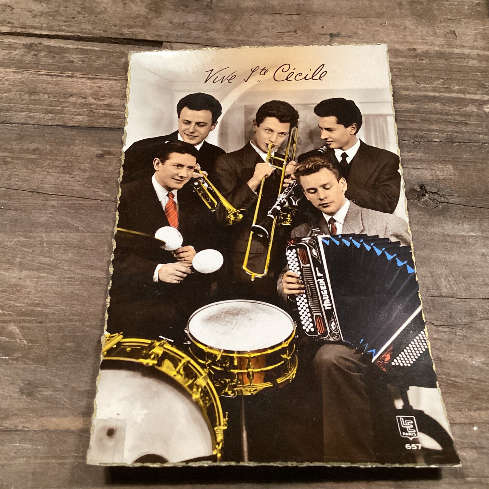 Antieke fotokaart onbeschreven Vive Ste. Cécile