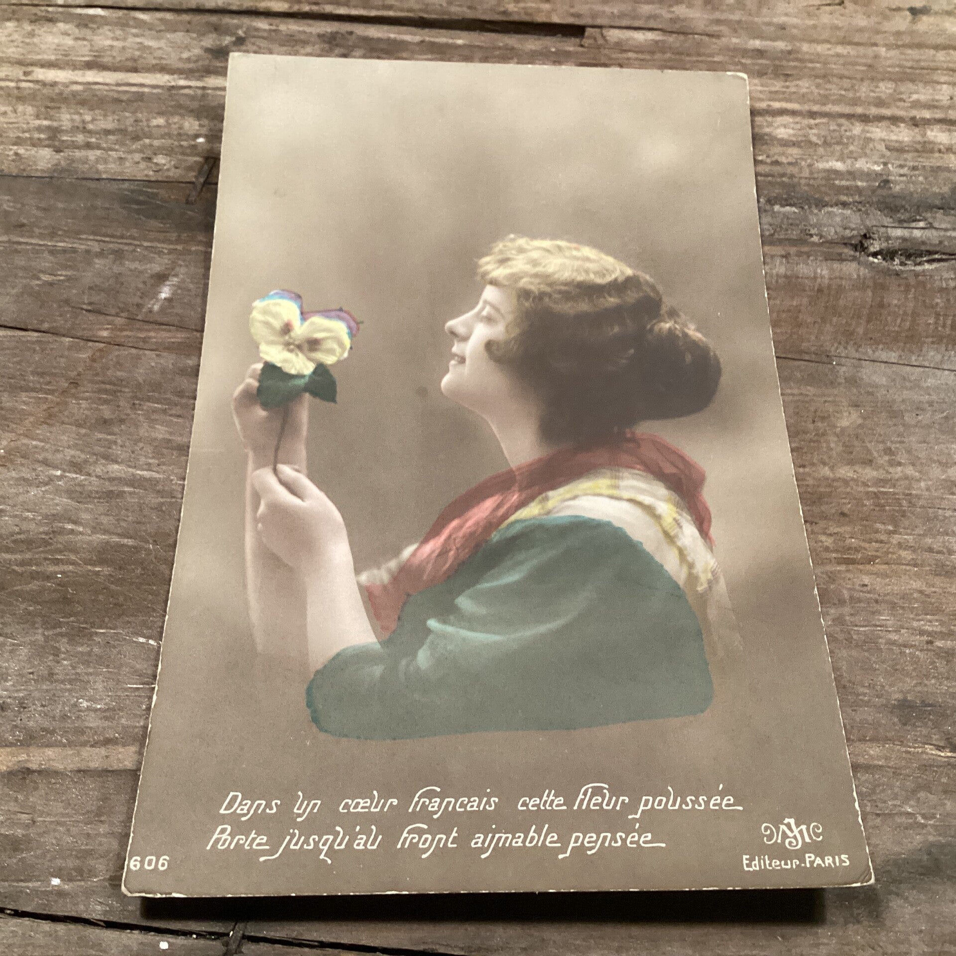 Antiek romantische kaart 1915