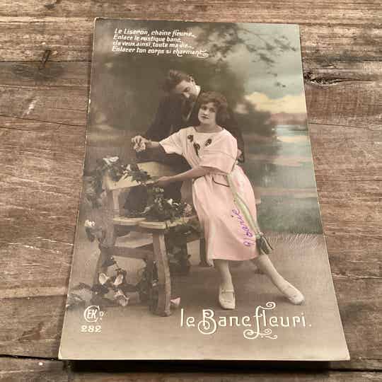Antiek romantische kaart 1920