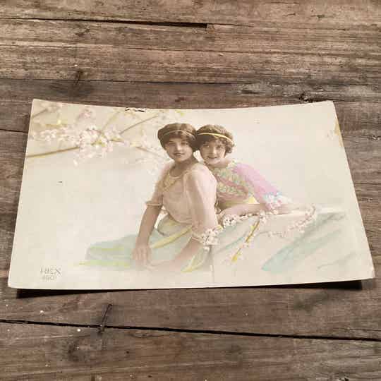 Antiek romantische kaart 1919