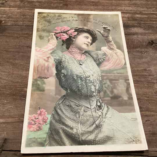 Antiek romantische kaart 1906