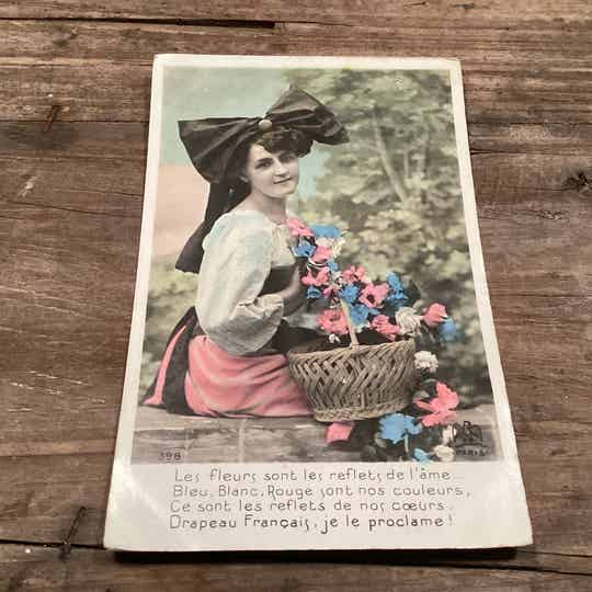 Antiek romantische kaart begin 1900