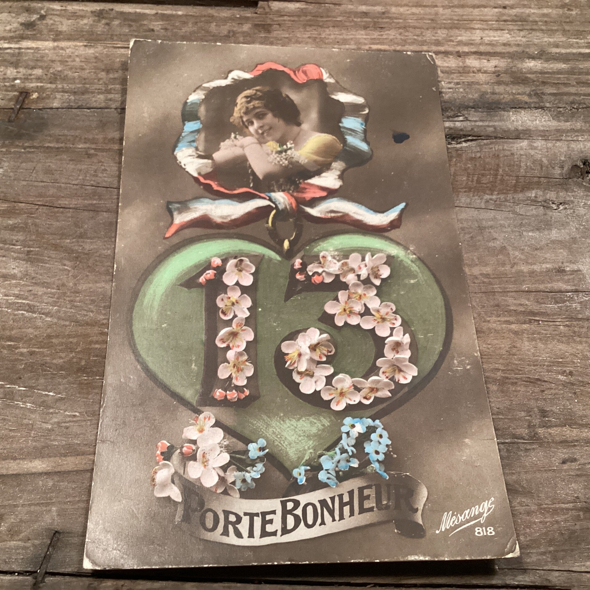 Antiek romantische kaart begin 1900