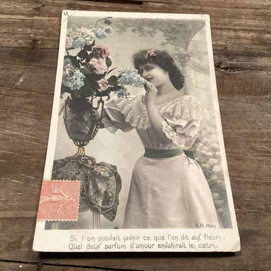Antiek romantische kaart 1905