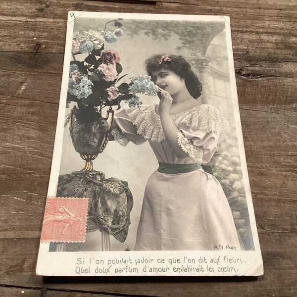 Antiek romantische kaart 1905