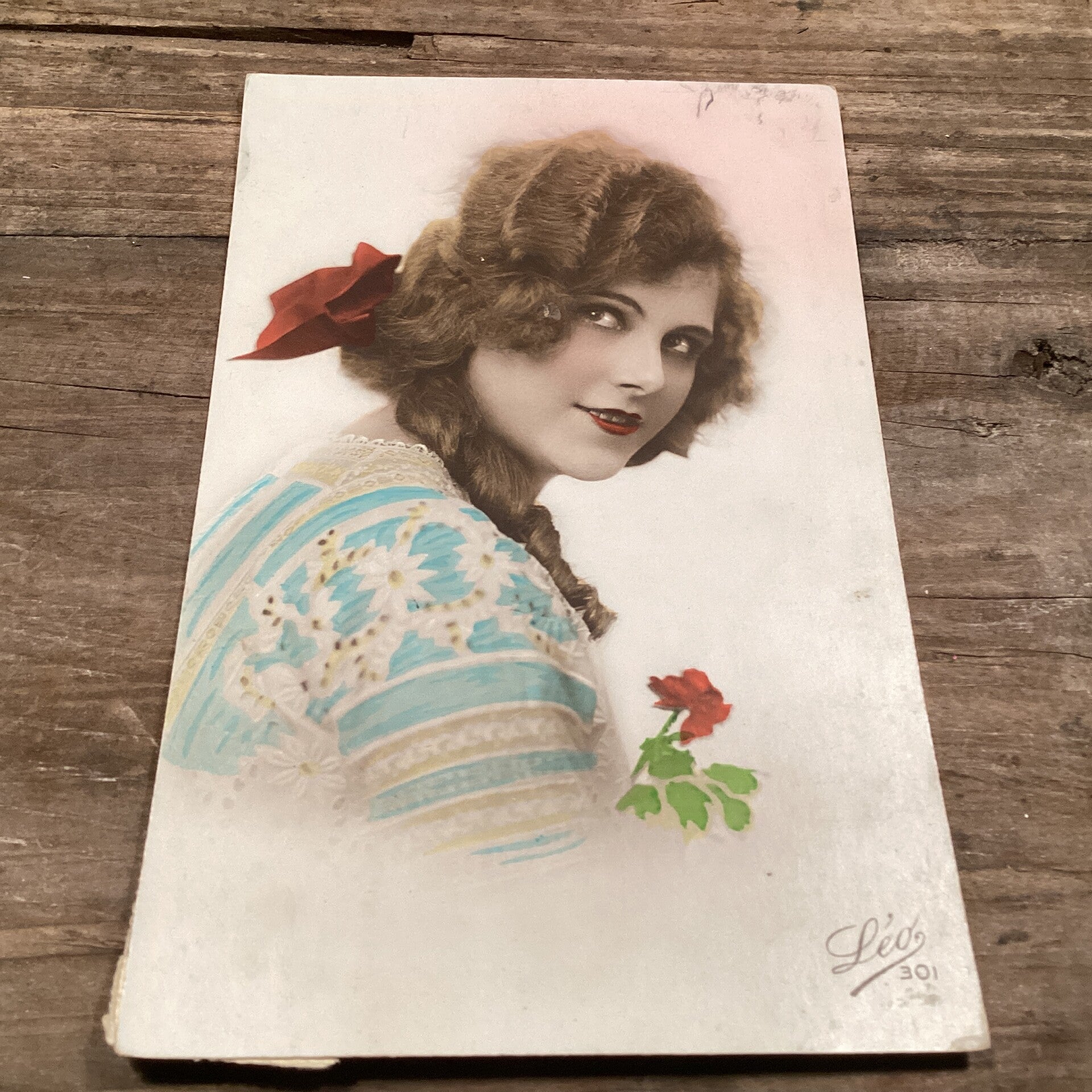 Antiek romantische kaart begin 1900