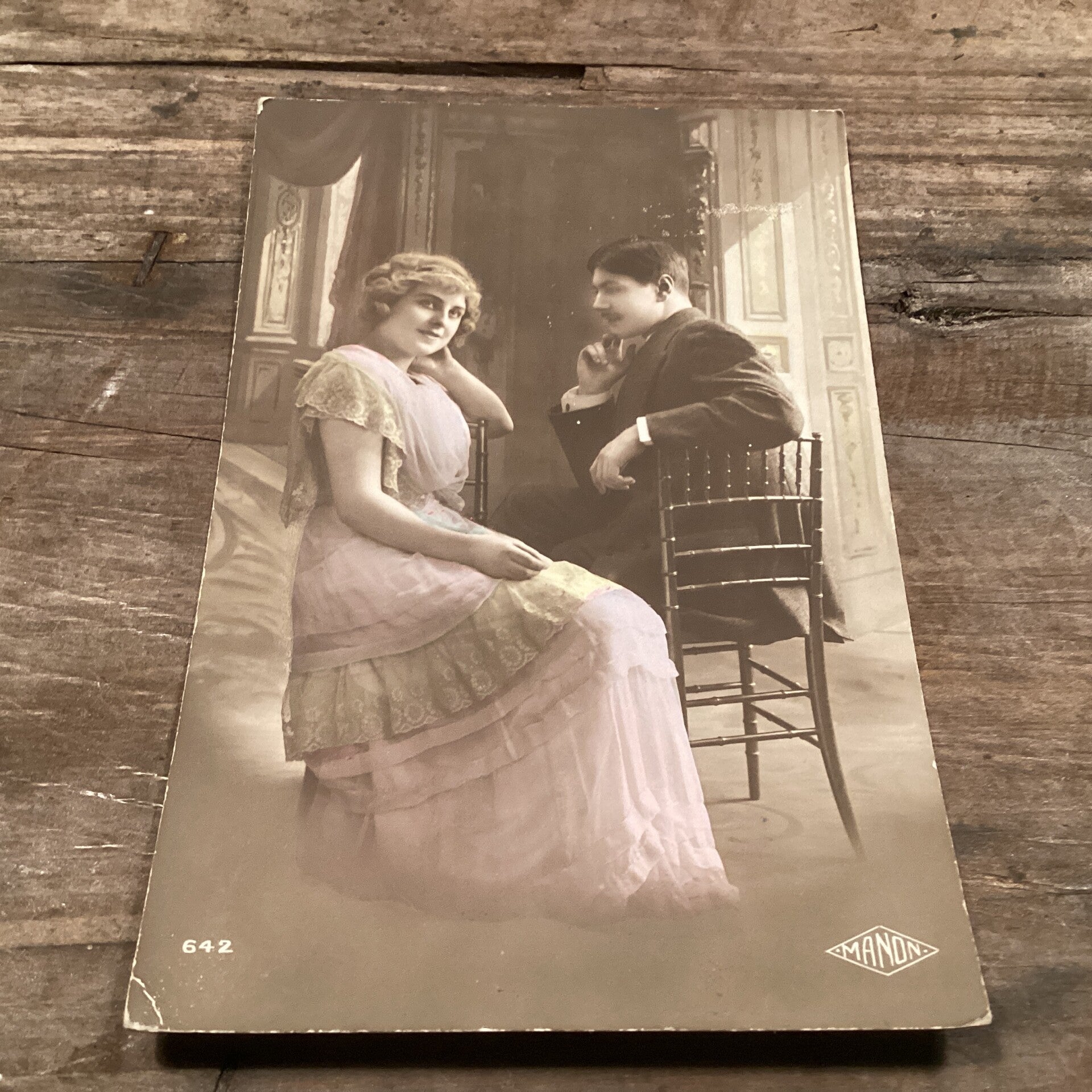 Antiek romantische kaart 1916