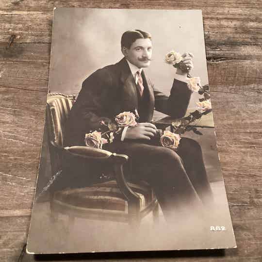 Antiek romantische kaart 1914