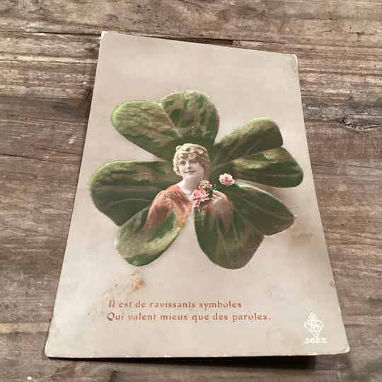 Antiek romantische kaart 1916