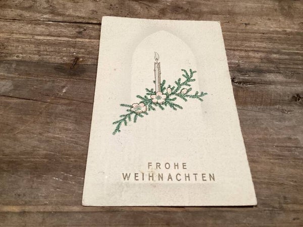 Antieke kerstkaart 1917-1918 krieg