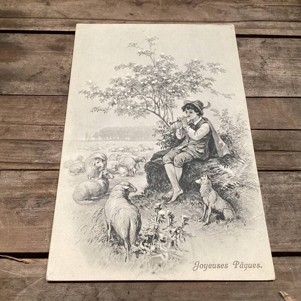 Antieke paaskaart begin 1900, onbeschreven