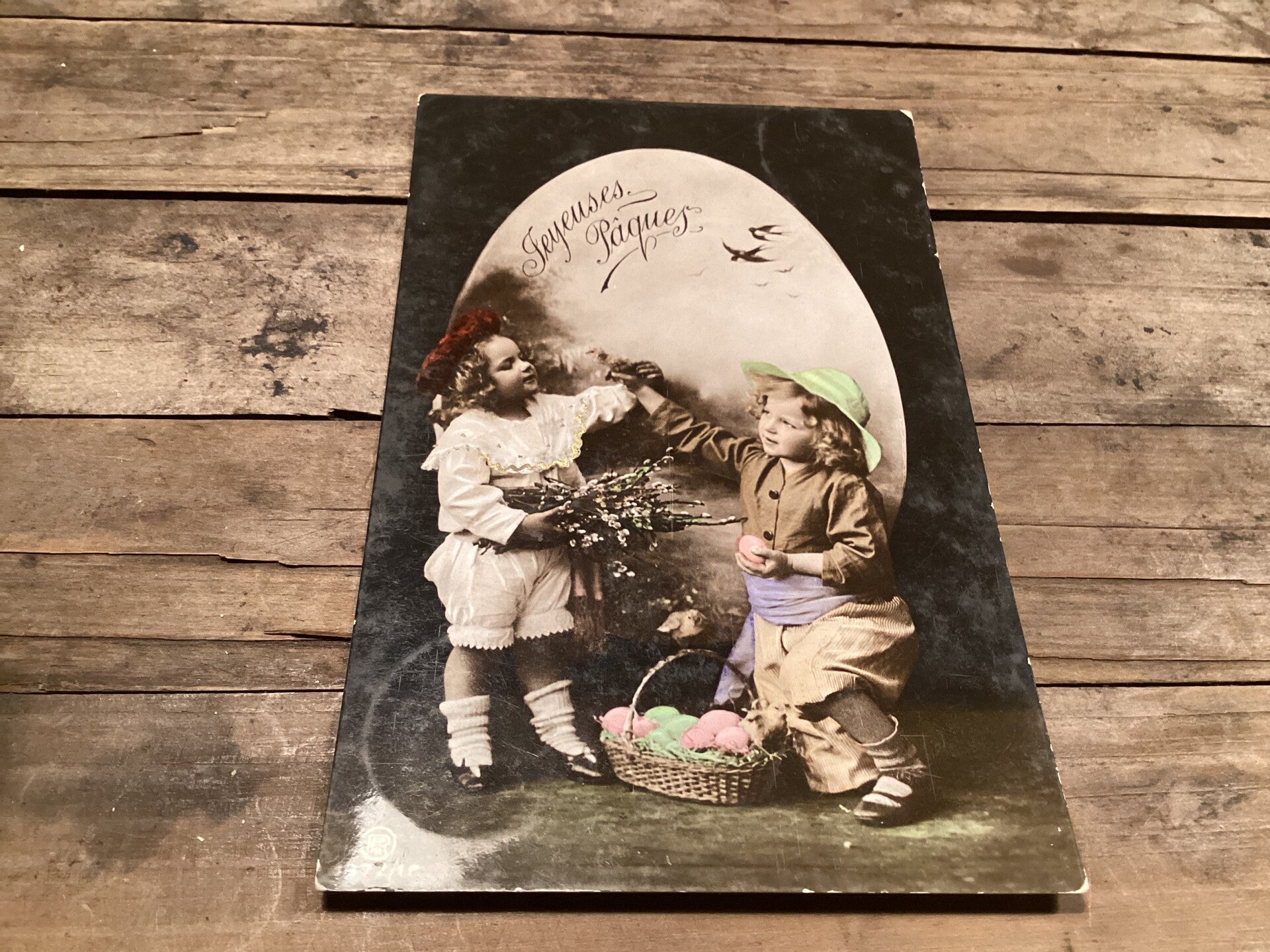 Antieke paaskaart begin 1900