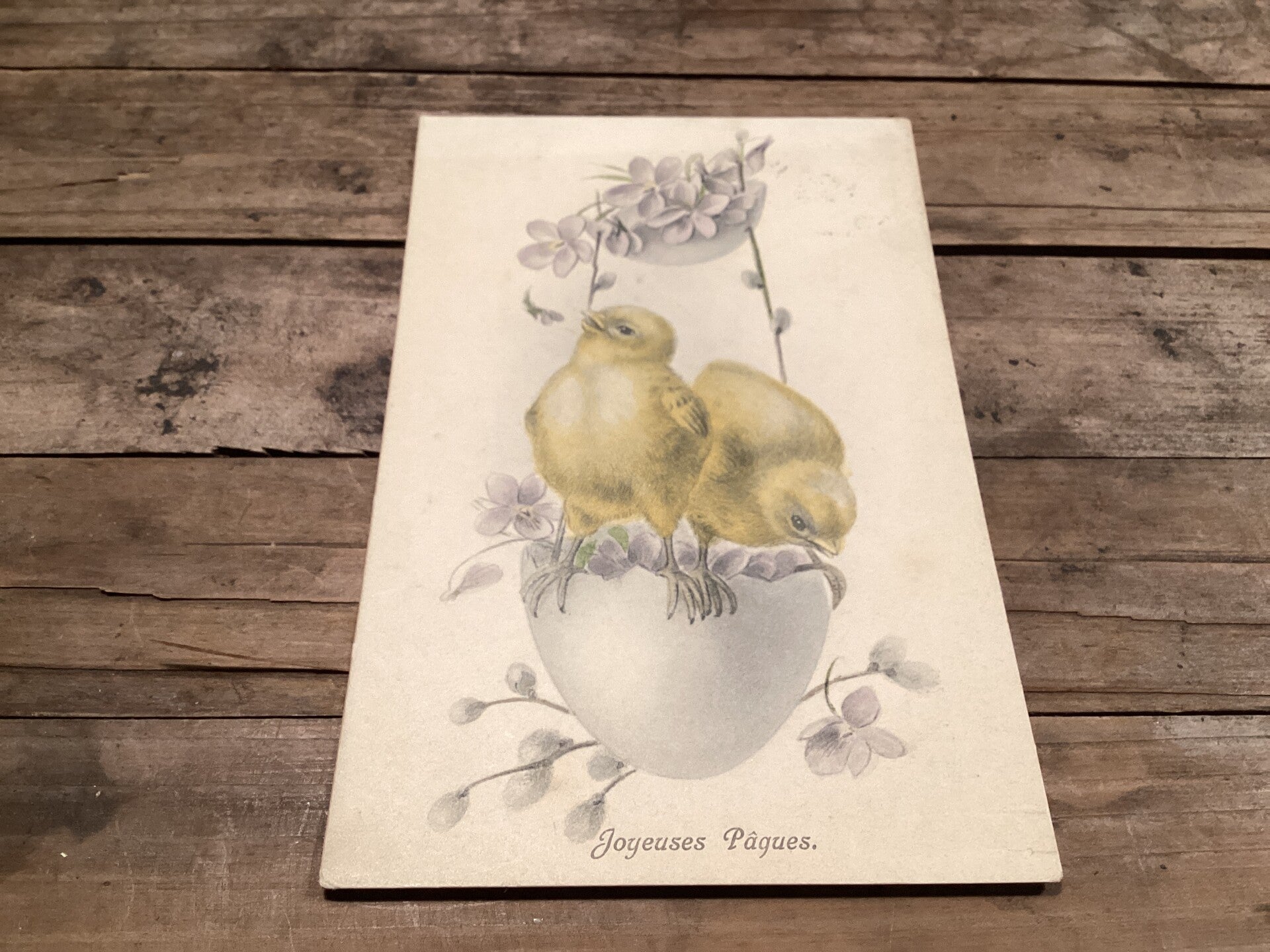 Antieke paaskaart, begin 1912