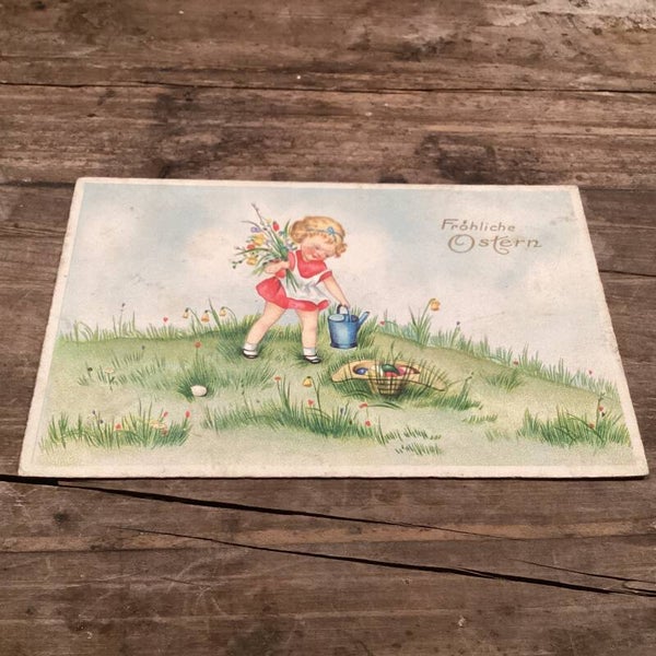 Antieke paaskaart, begin 1900