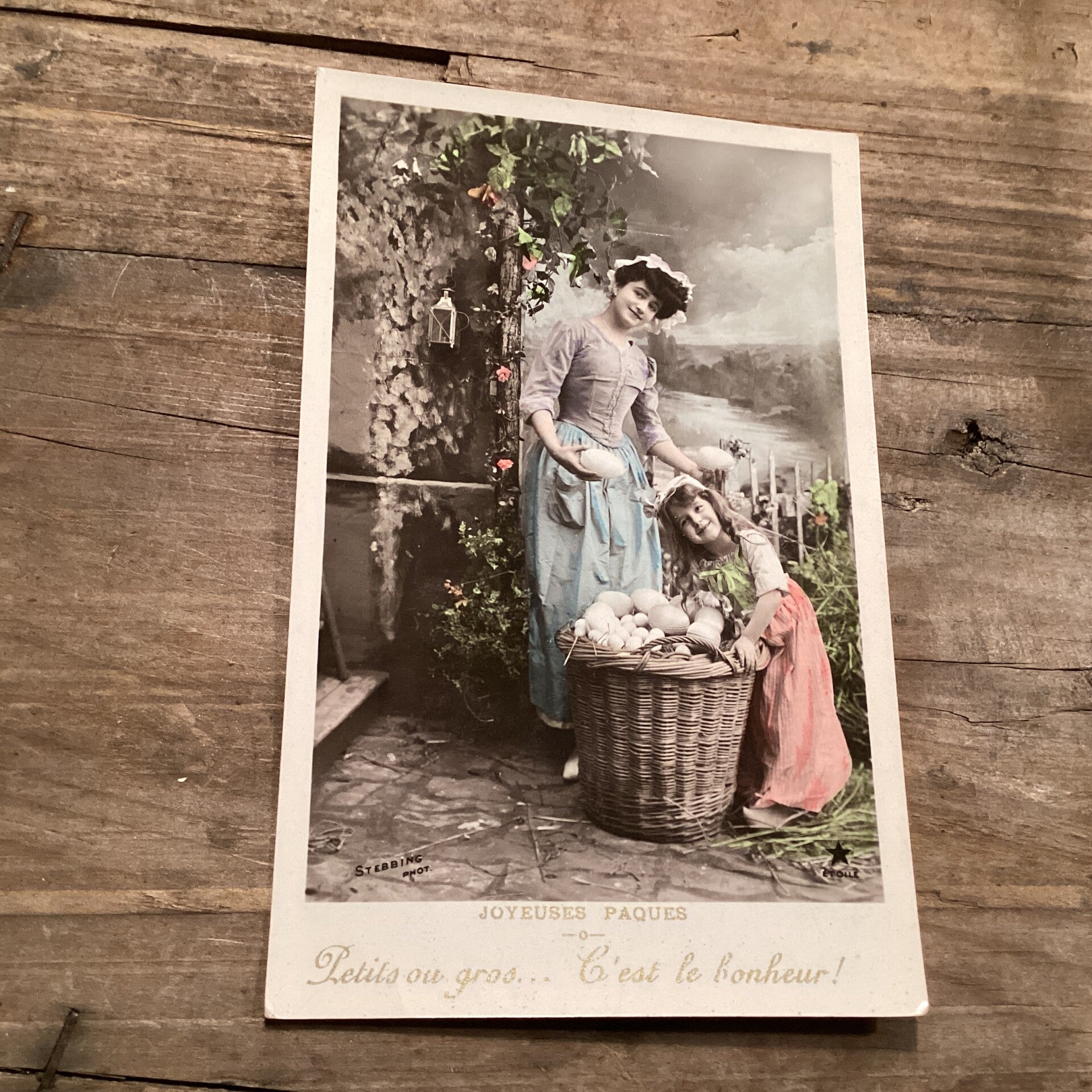 Antieke paaskaart, begin 1900, onbeschreven