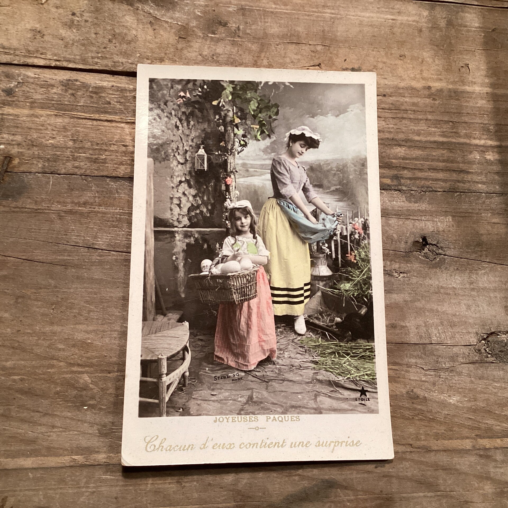 Antieke paaskaart, begin 1900, onbeschreven