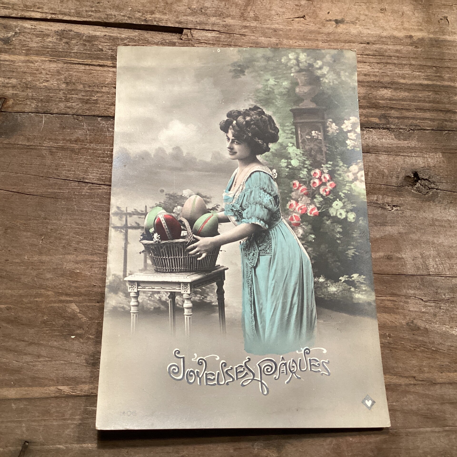 Antieke paaskaart, begin 1900, onbeschreven