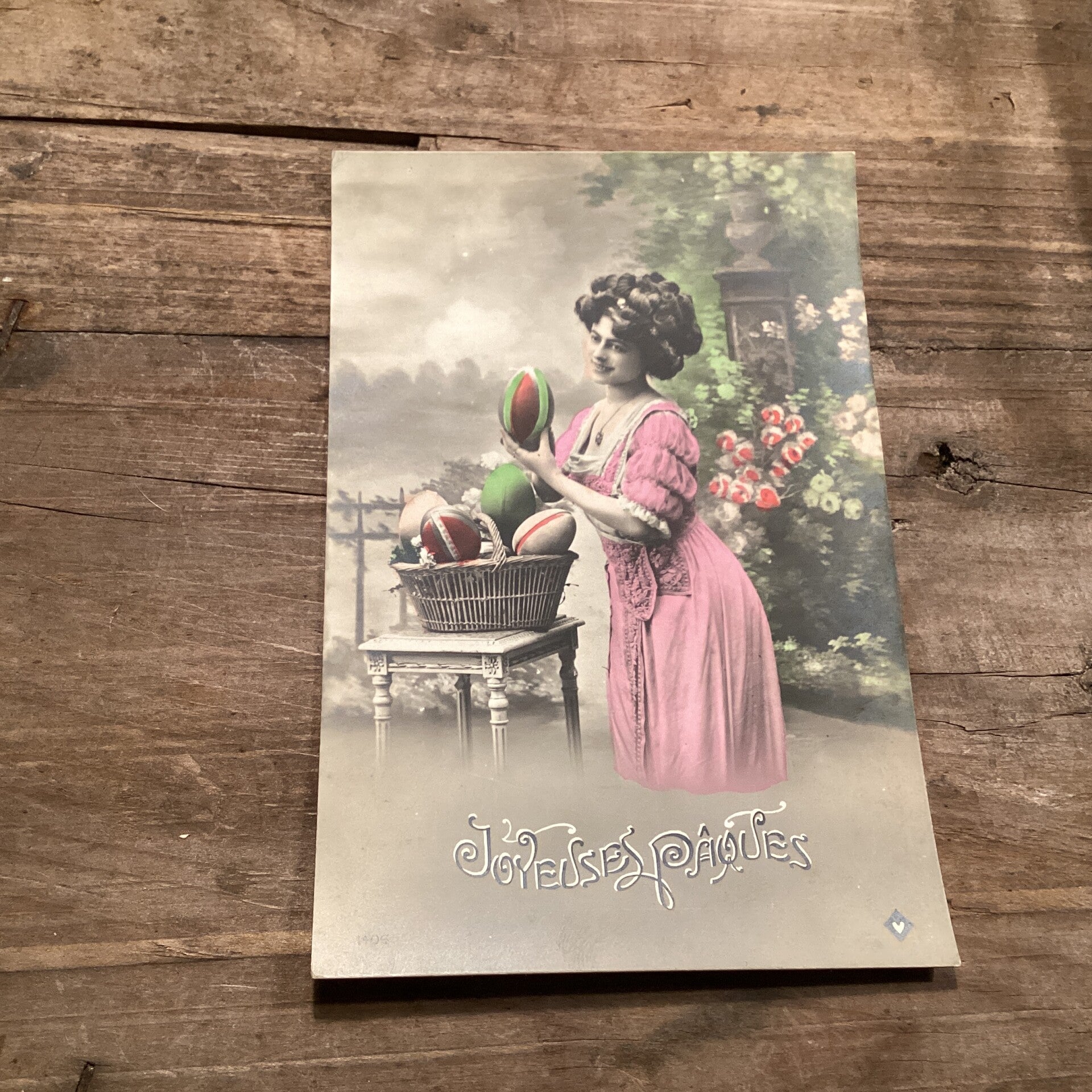 Antieke paaskaart, begin 1900, onbeschreven