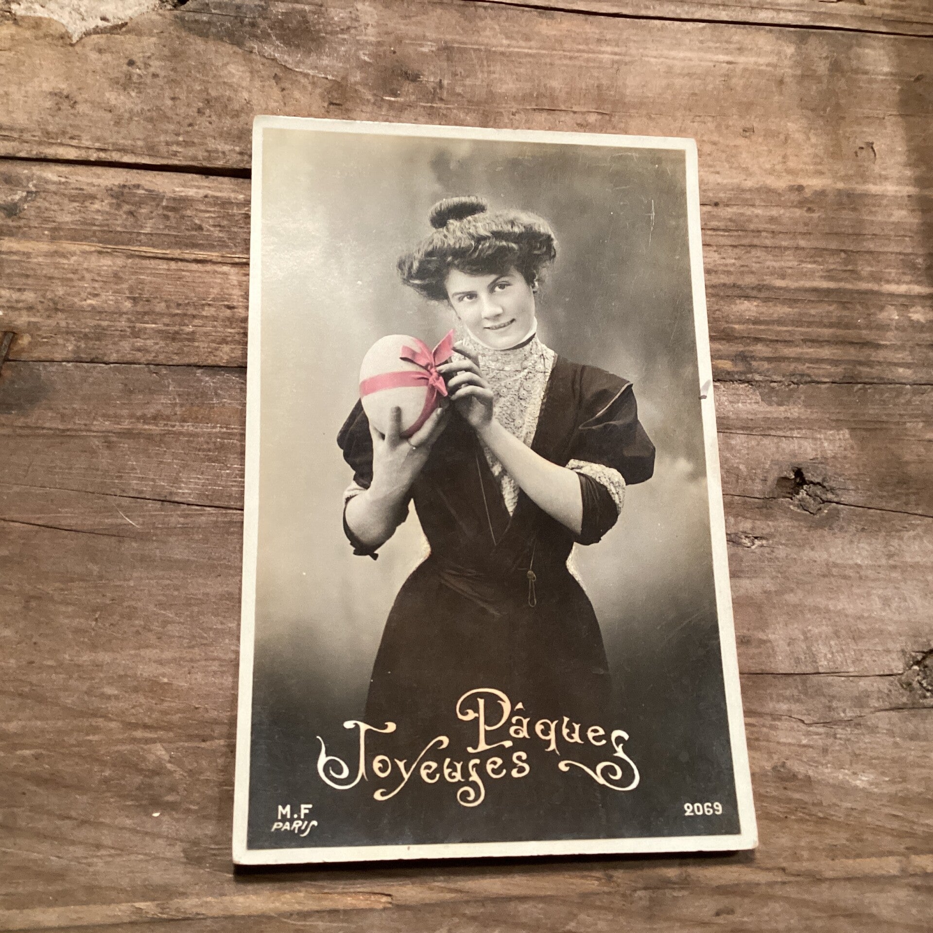 Antieke paaskaart, begin 1900, onbeschreven