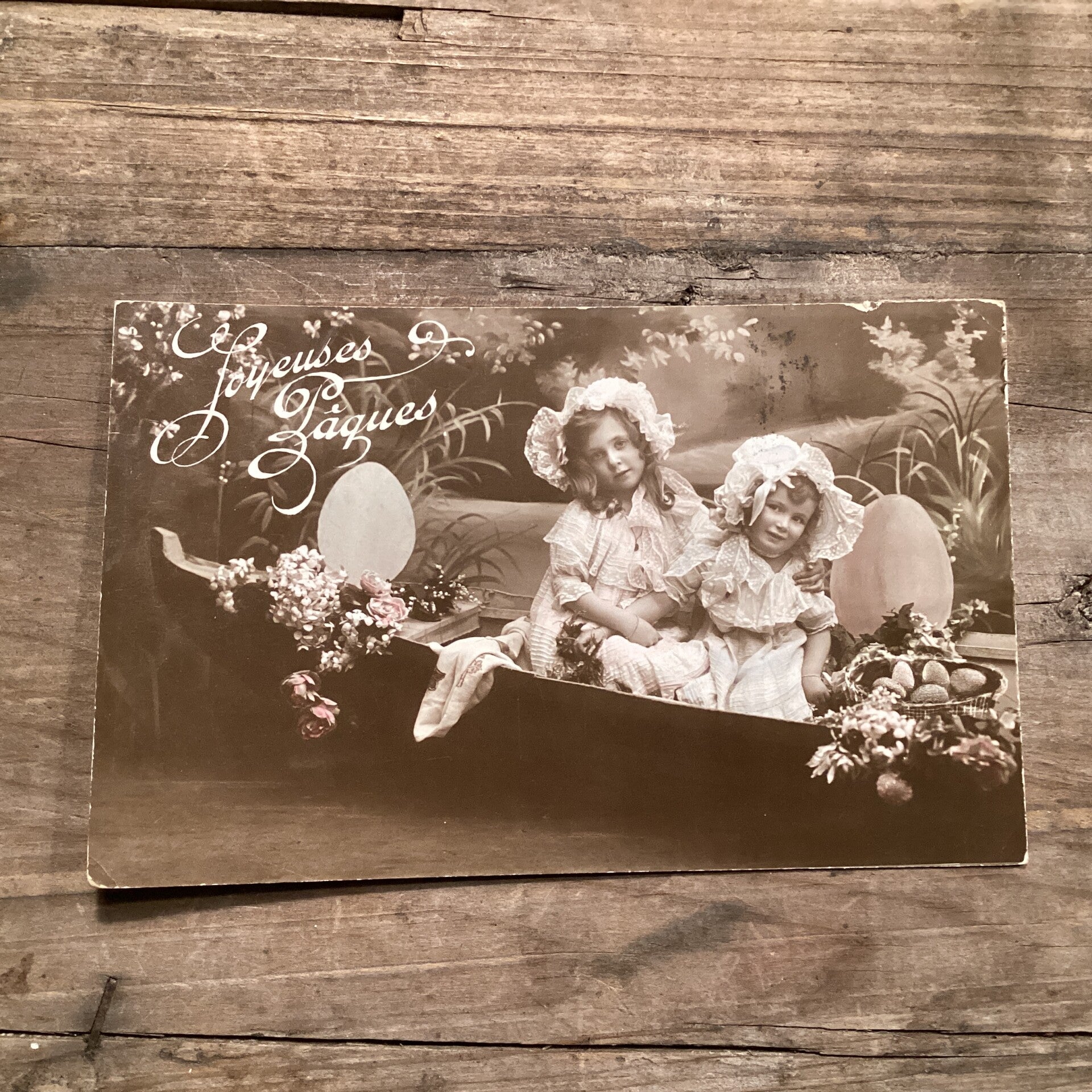 Antieke paaskaart, frans, 1914