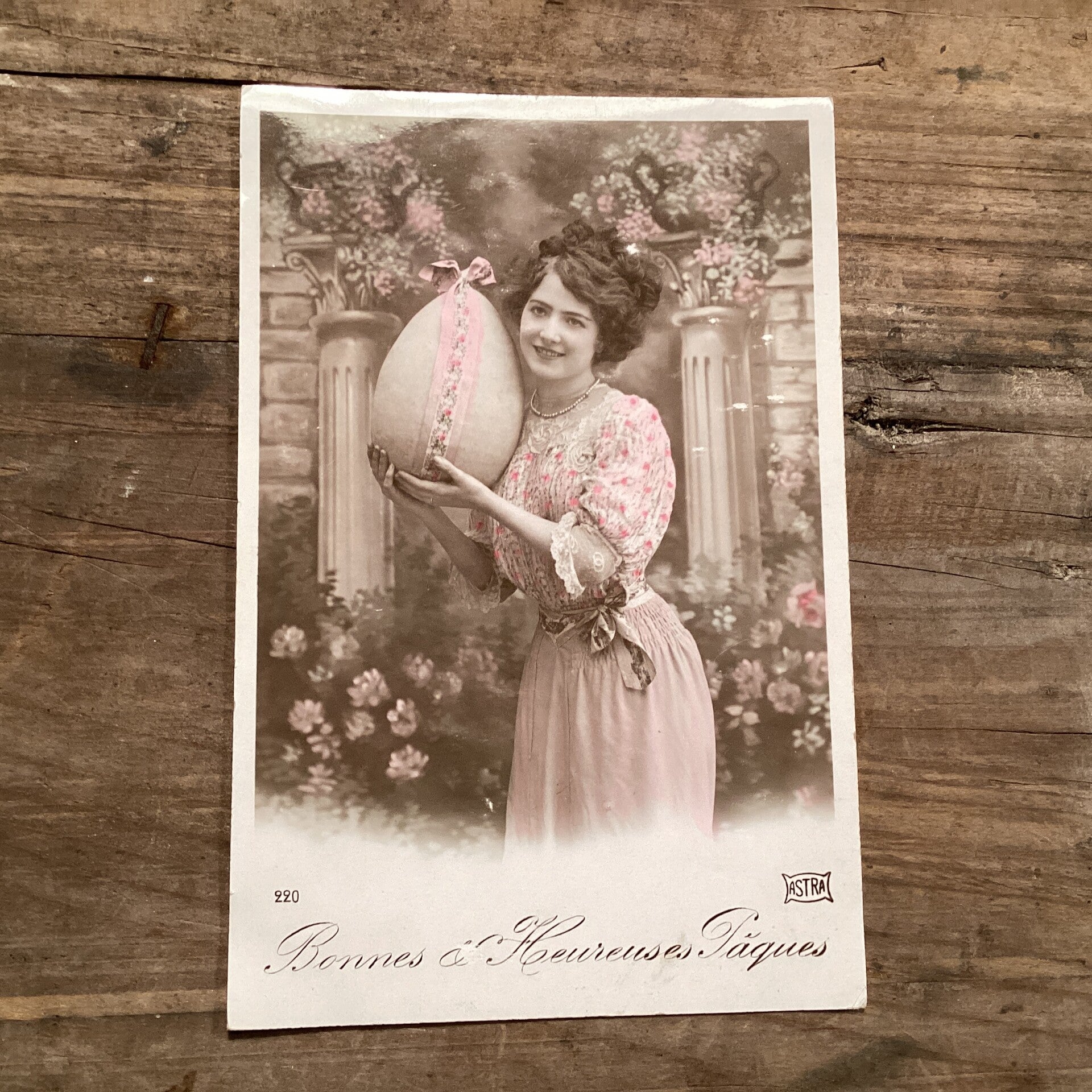 Antieke paaskaart, frans, begin 1900