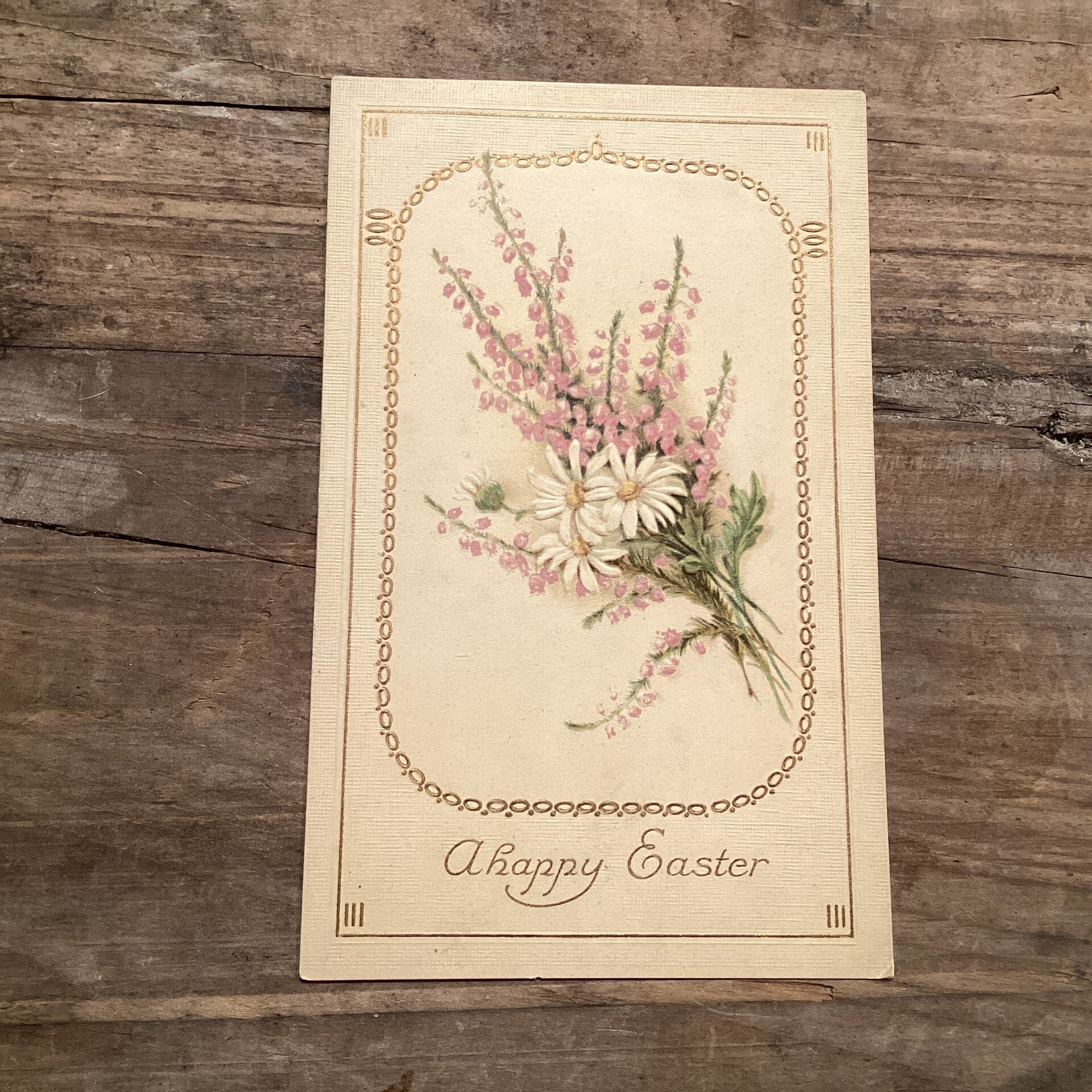 Antieke paaskaart in reliëf, USA, begin 1900