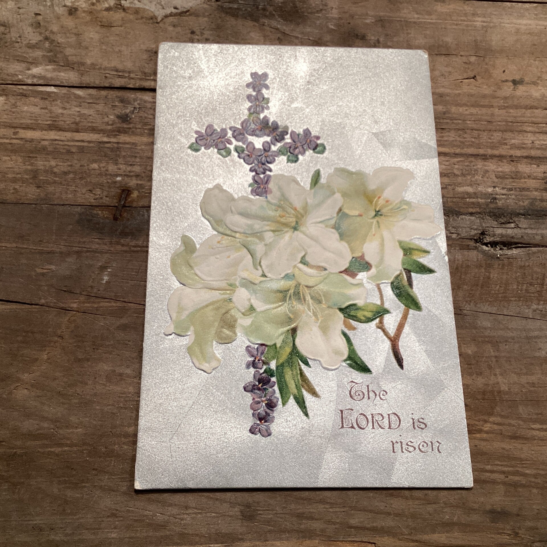 Antieke paaskaart in reliëf, USA, 1911