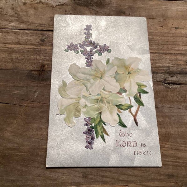 Antieke paaskaart in reliëf, USA, 1911