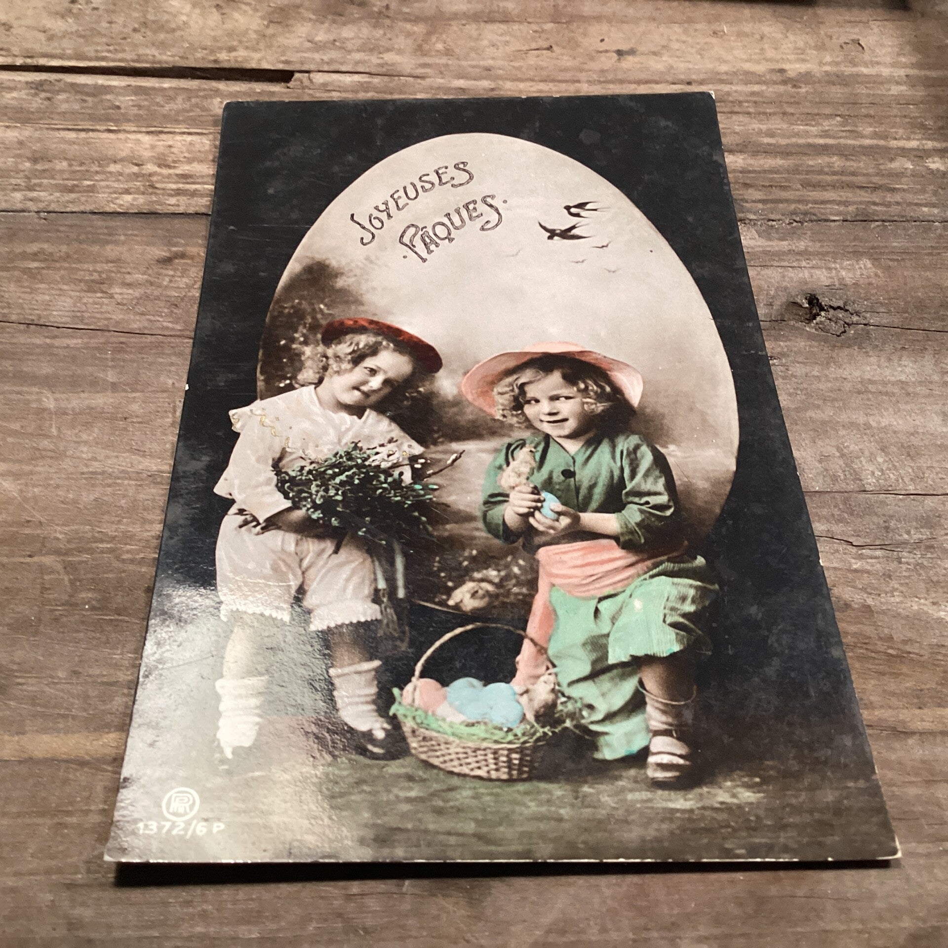 Antieke paaskaart, begin 1900