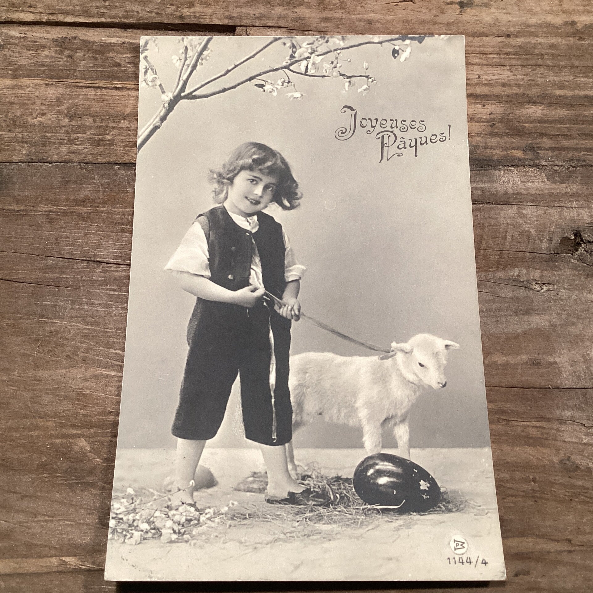 Antieke paaskaart, begin 1900