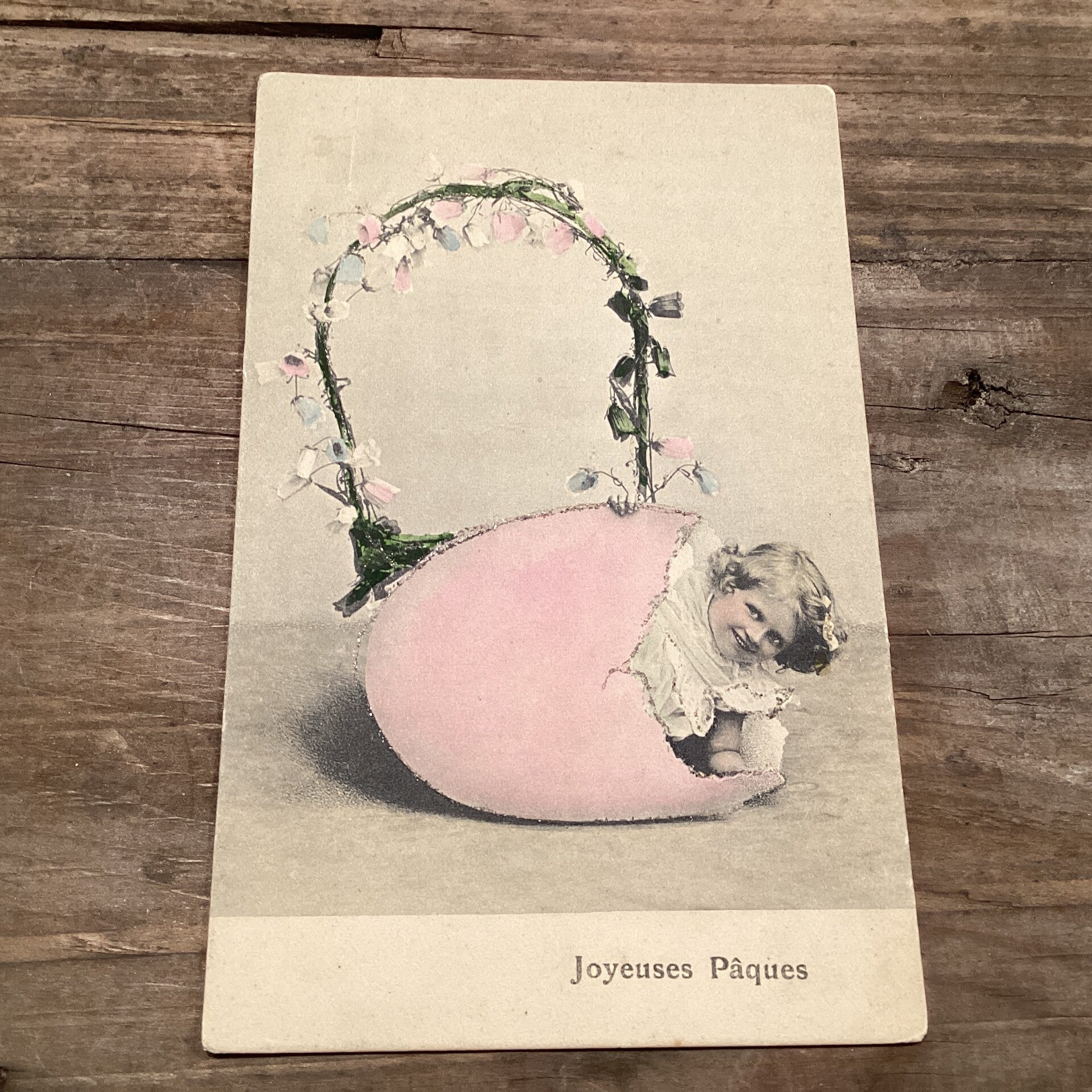 Antieke paaskaart, begin 1900