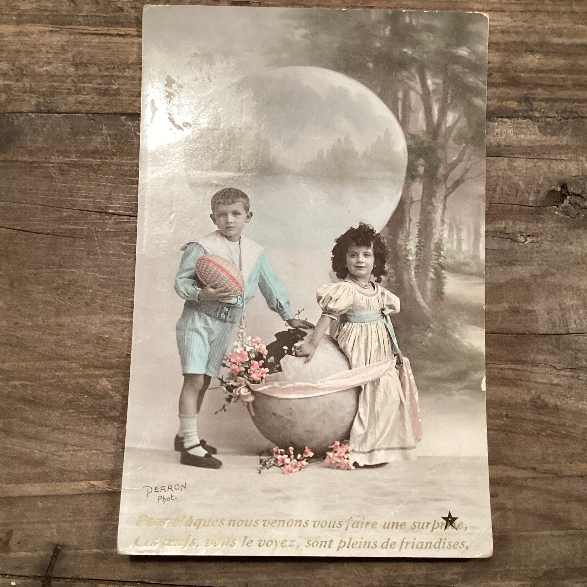 Antieke paaskaart, begin 1900