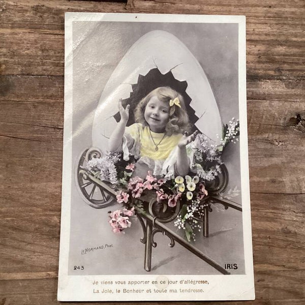 Antieke paaskaart, begin 1900