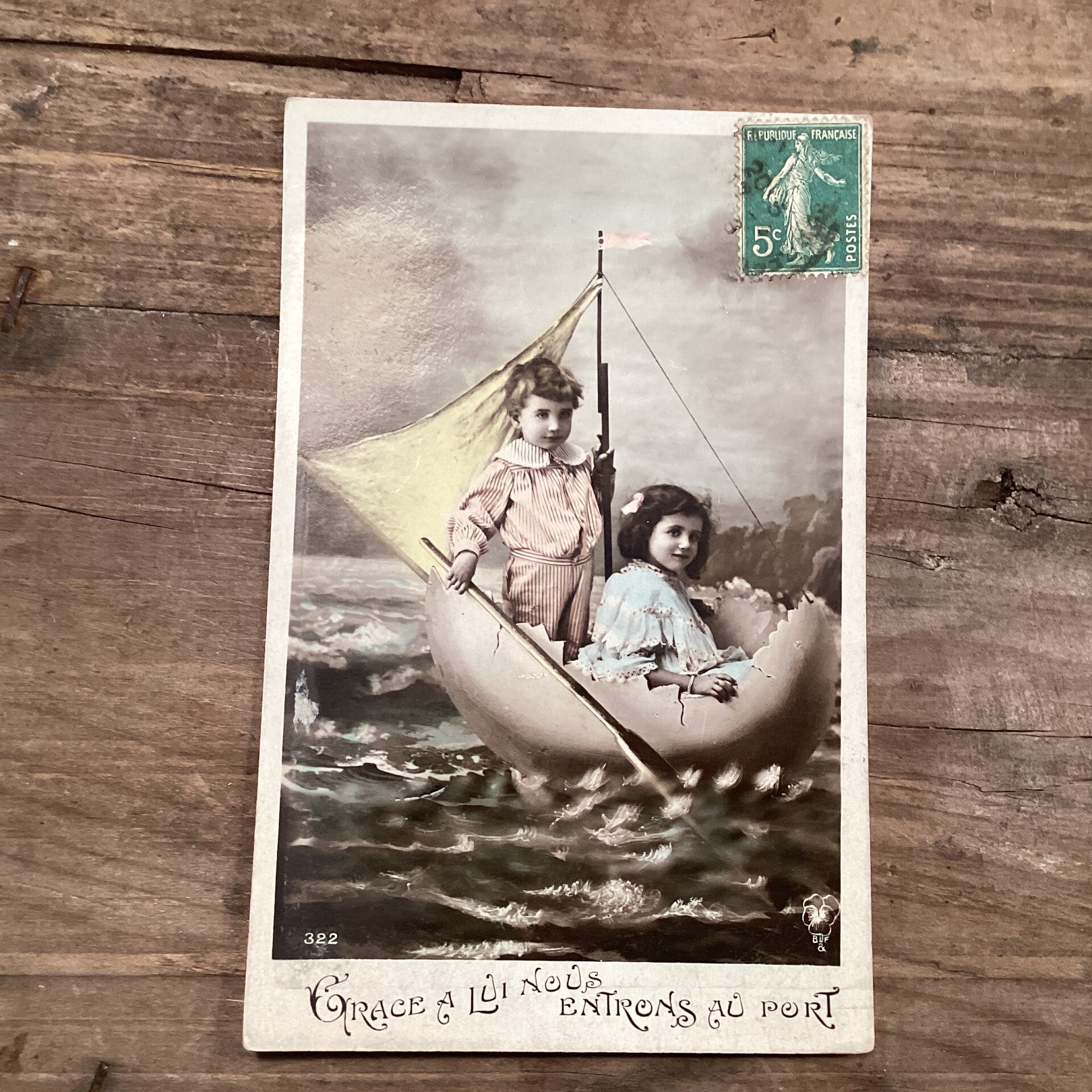 Antieke paaskaart, begin 1900