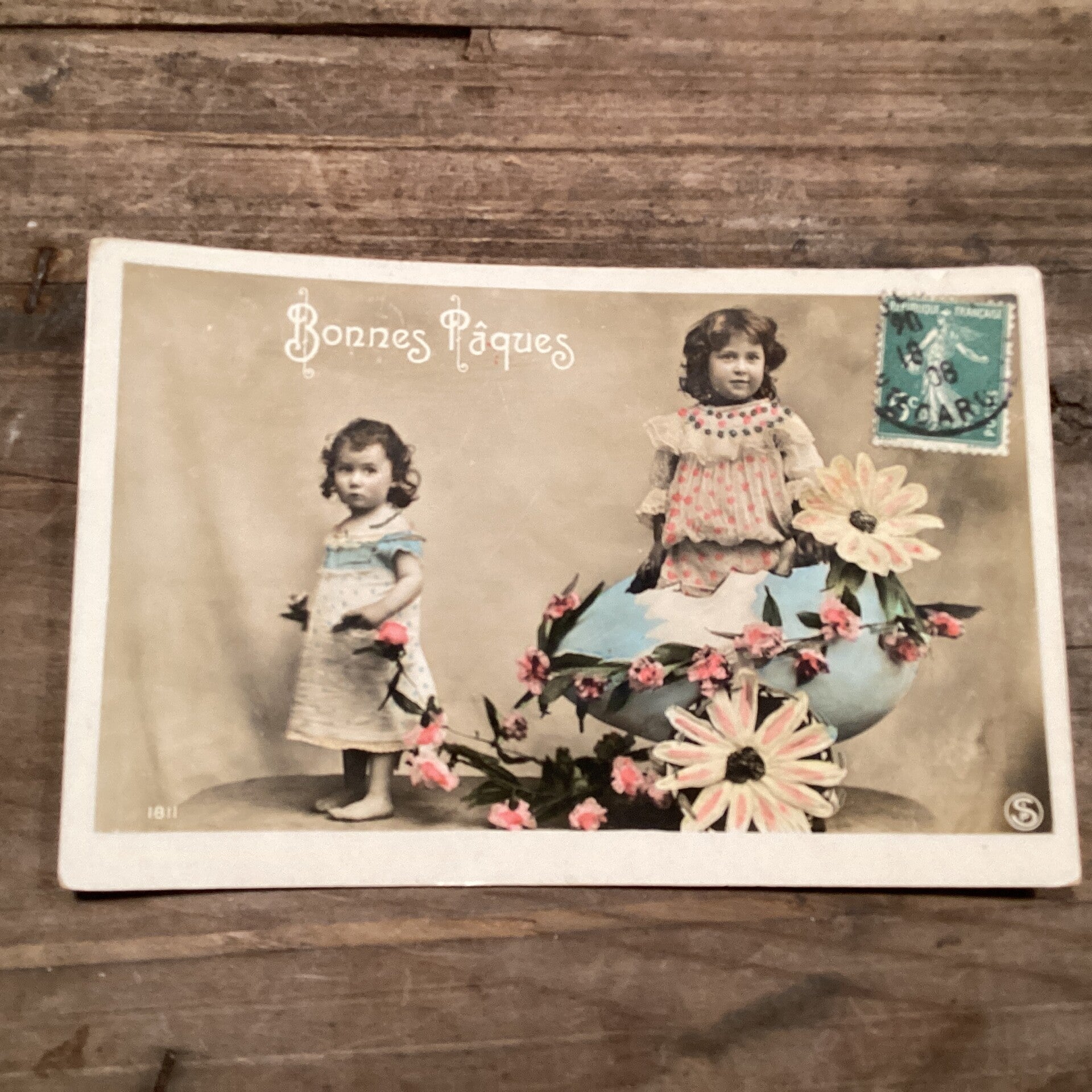 Antieke paaskaart, begin 1900