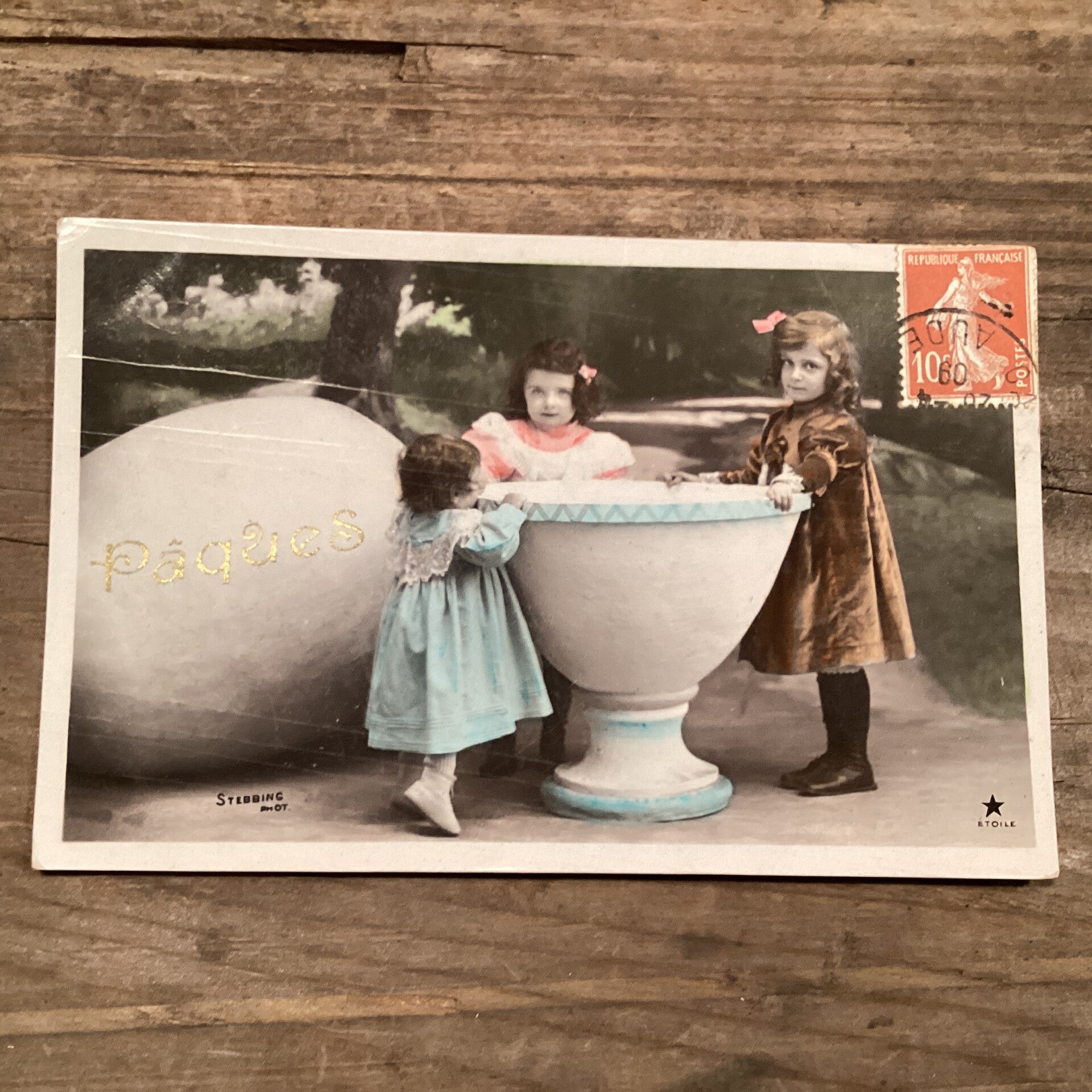 Antieke paaskaart, begin 1900