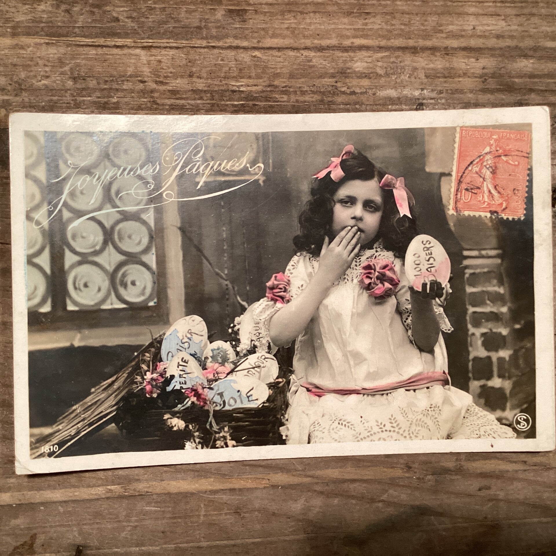 Antieke paaskaart, begin 1900