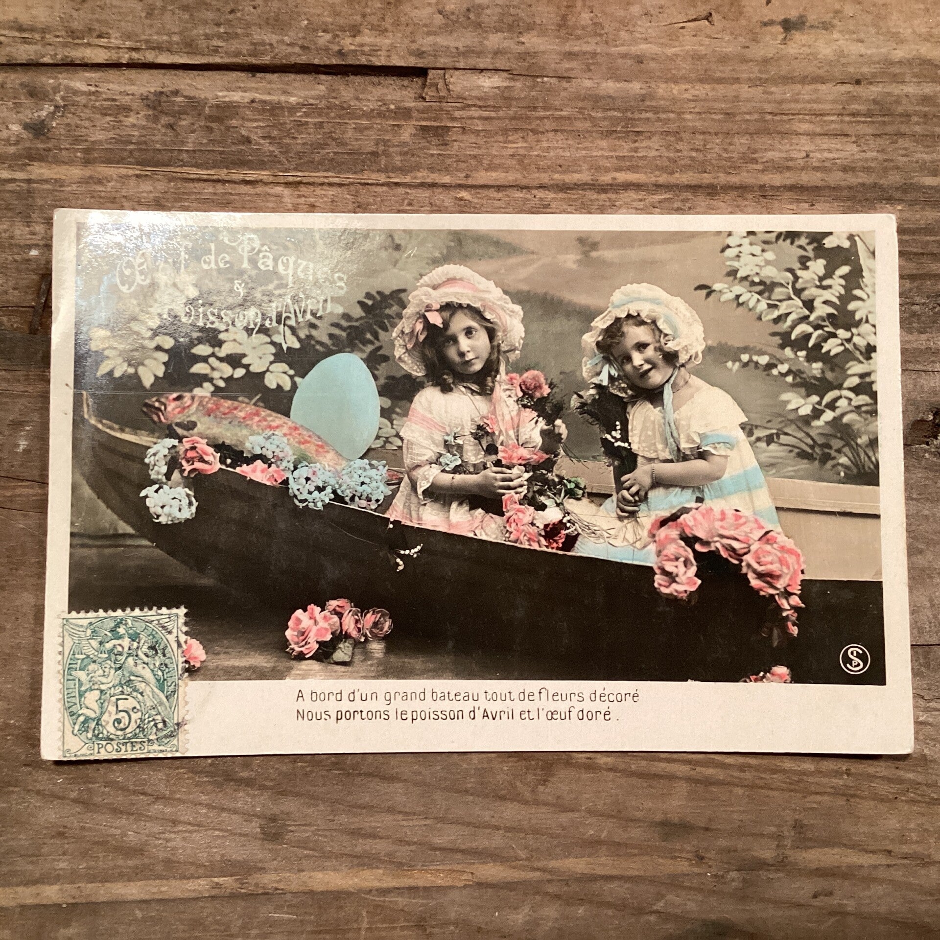 Antieke paaskaart, begin 1900