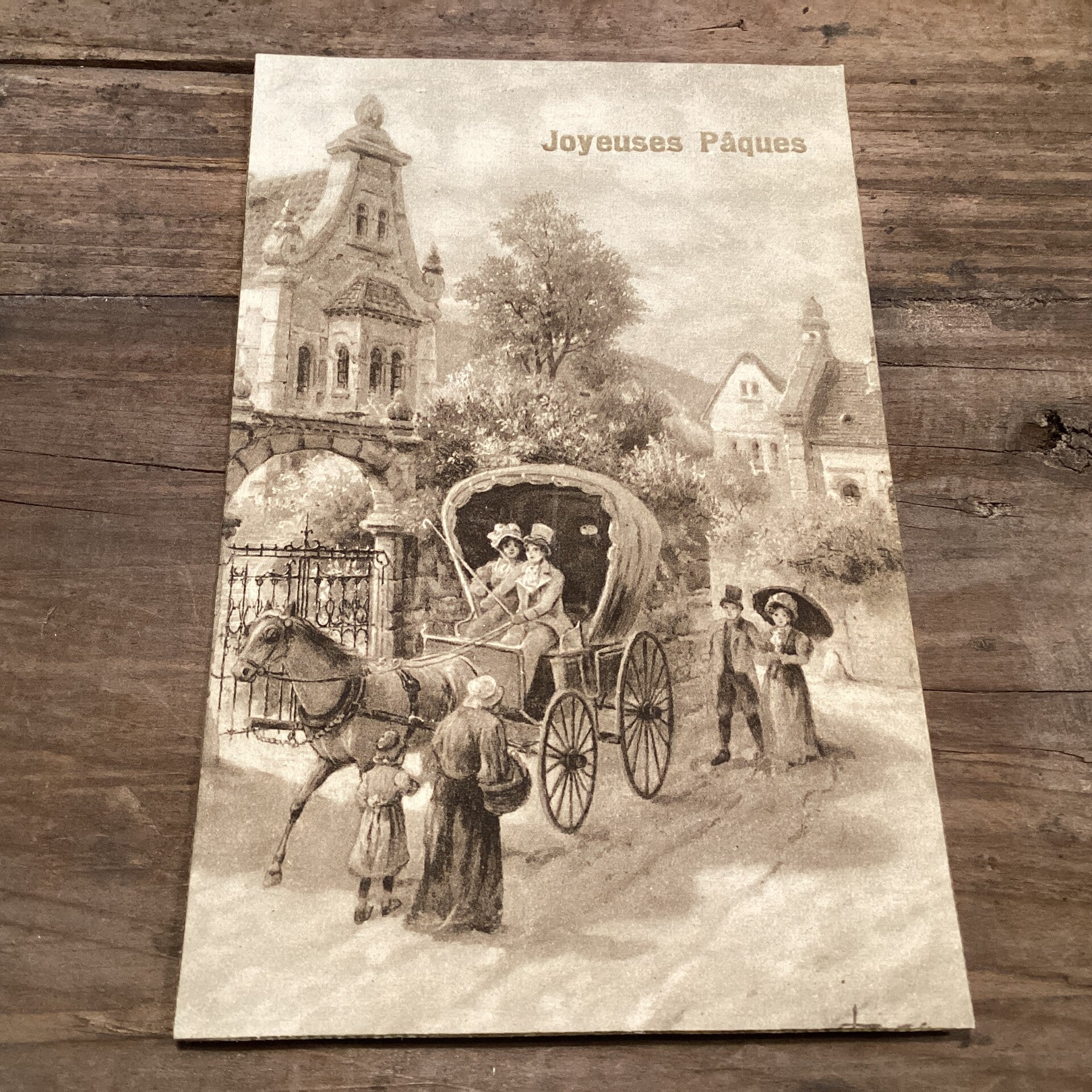 Antieke paaskaart, begin 1900