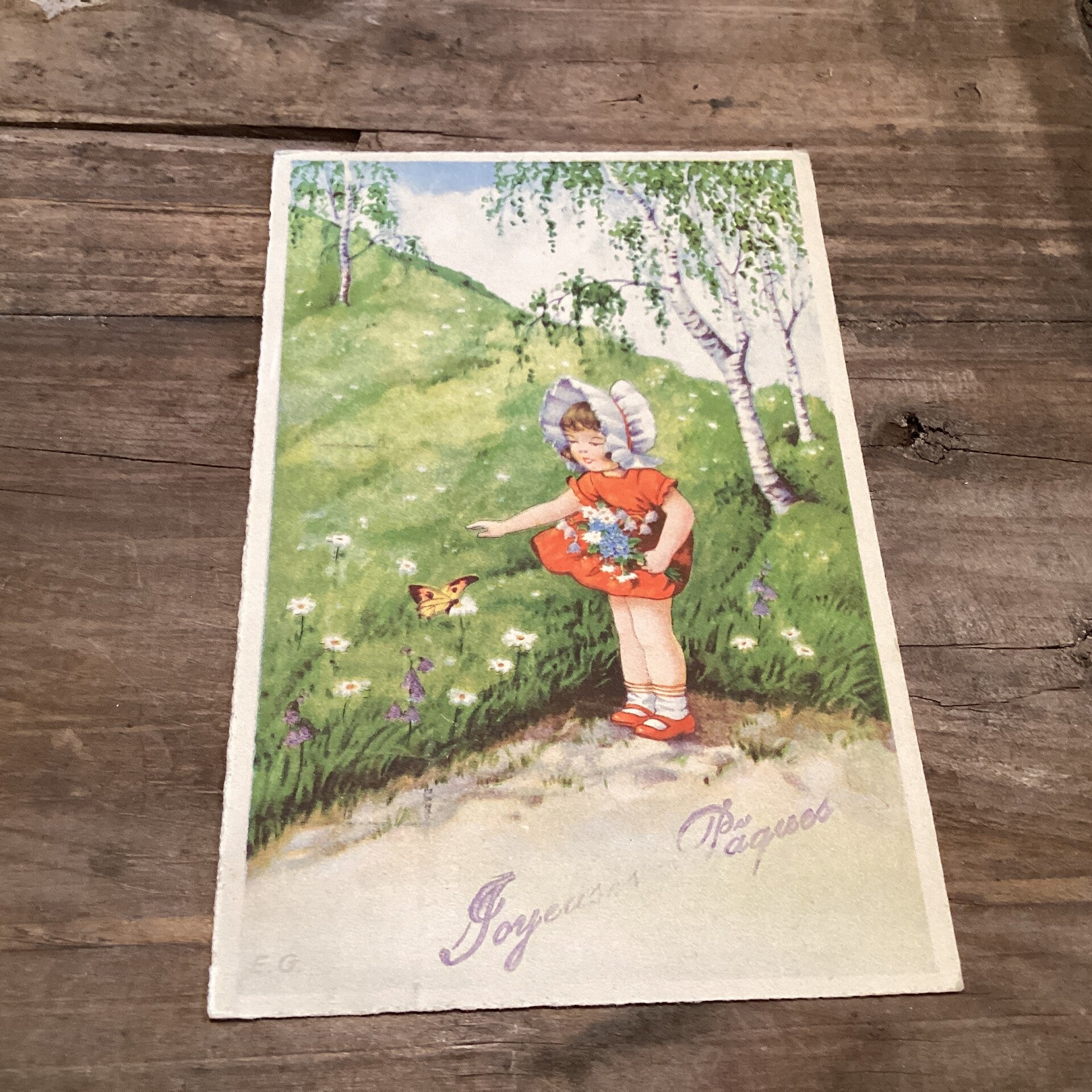 Antieke paaskaart, 1935