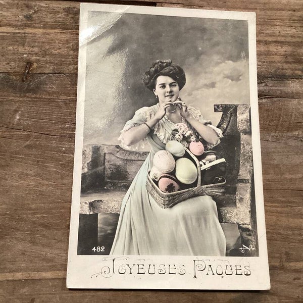 Antieke paaskaart, begin 1900