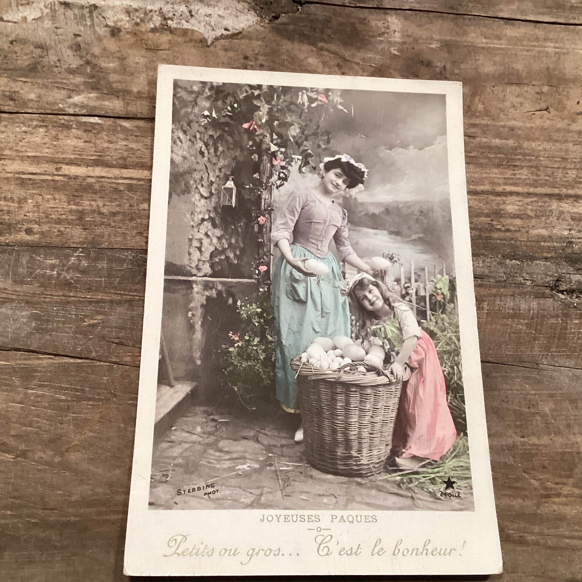 Antieke paaskaart, begin 1900